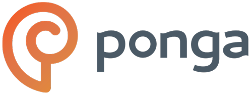 Ponga logo with nautilus shell